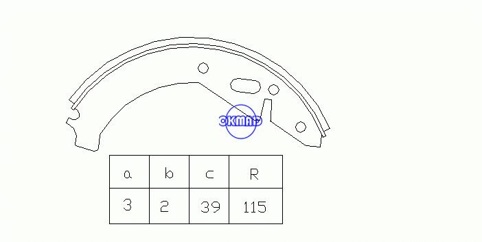 SKODA 100 105 120 110 Coupe 130 RAPID sapatas de freio de tambor OEM: 007440047R FSB120 GS8141, OK-BS338
